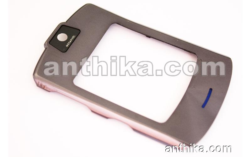 Motorola V3i Kapak Original Front Cover Grey Used