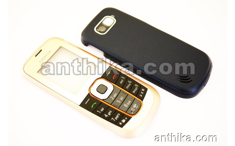 Nokia 2600 Classic Kapak Tuş Original Front And Battery Cover Gold New