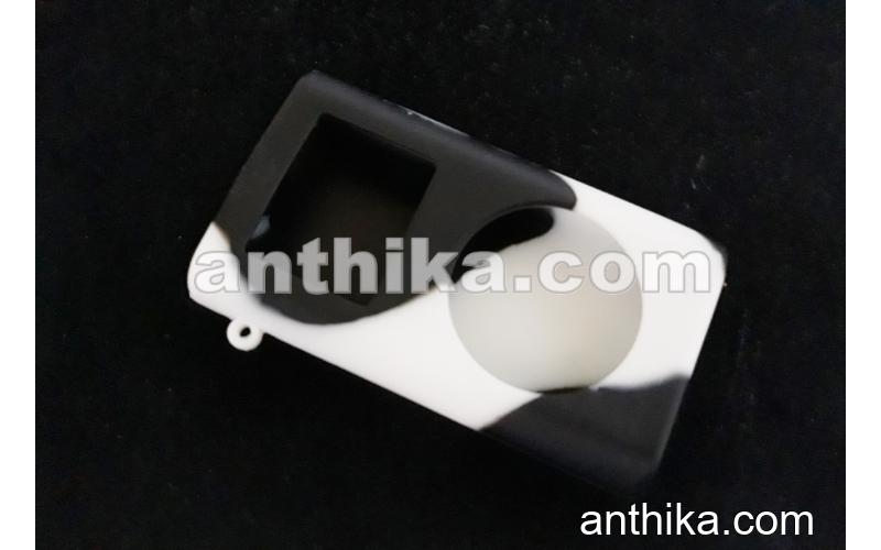 Apple Ipod Mini Kılıf High Quality Silicone Case Black-White New