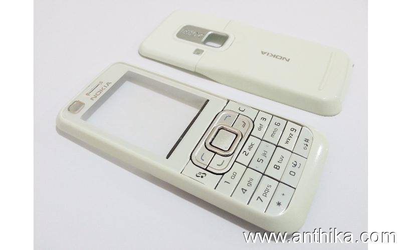 Nokia 6120 Classic Kapak Takım White Cover