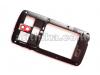 HTC Desire 500 Kasa Original Middle Cover Black Red Used