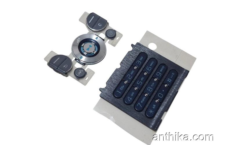 Sony Ericsson W580 W580i Tuş Orjinal Keypad Black Blue New