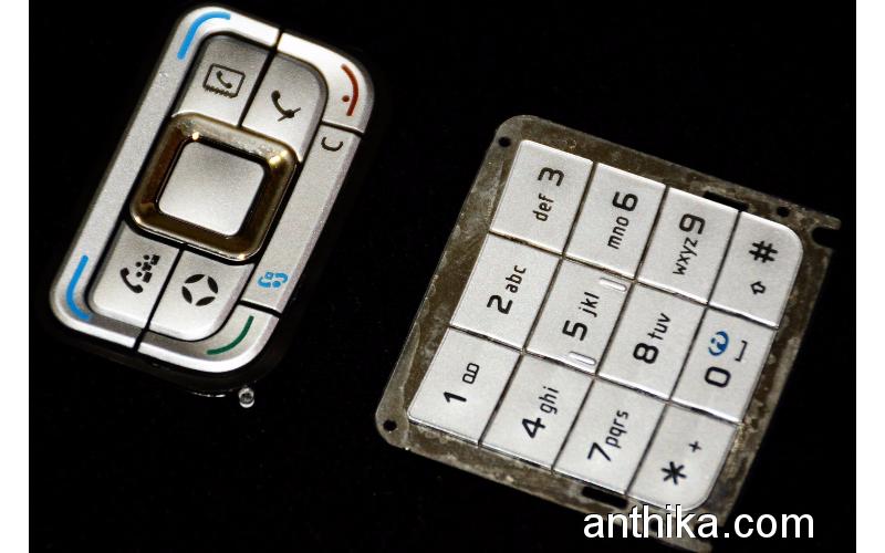 Nokia E65 Tuş Orjinal Kalitesinde Keypad Silver New