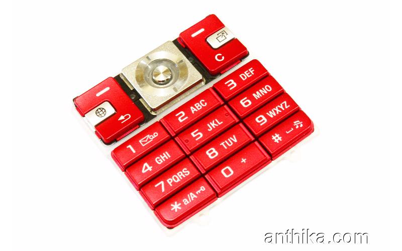 Sony Ericsson K610 K610i Tuş Orjinal Keypad Red New