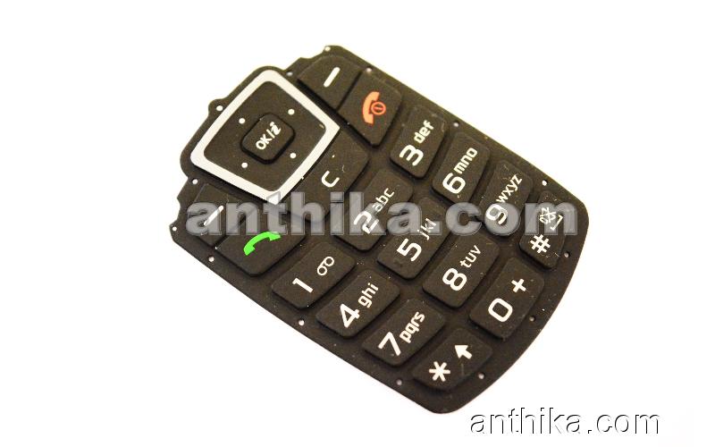 Samsung C260 Tuş Original Keypad Black Grey New