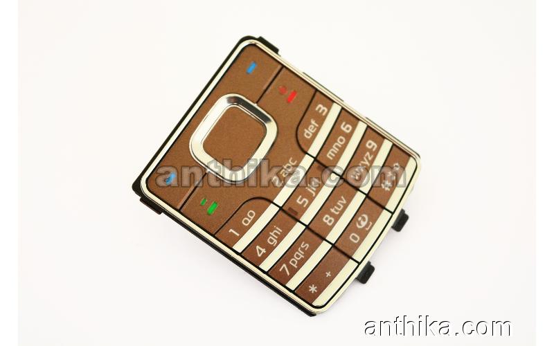 Nokia 6500 Classic Tuş Original Keypad Brown New