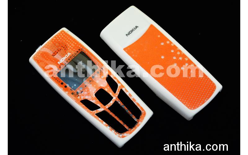 Nokia 3610 Kapak High Quality Xpress on Cover Orange White New