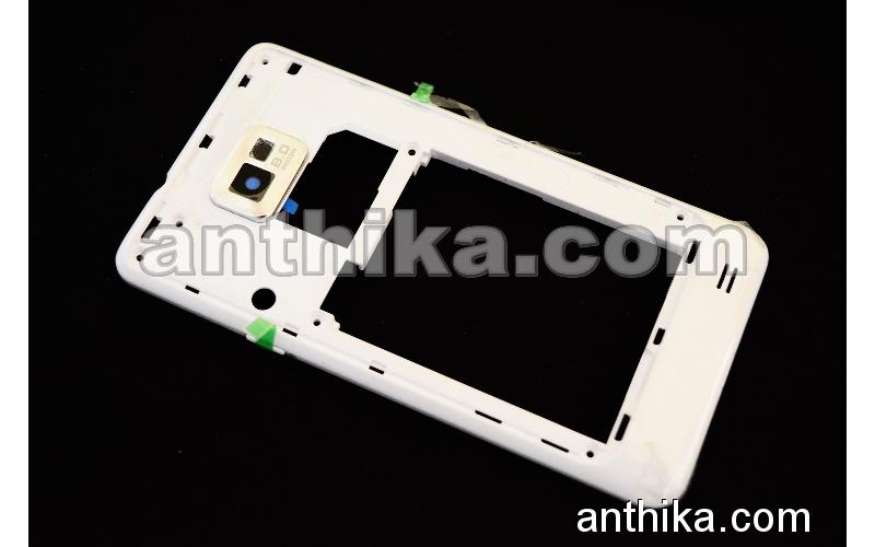 Samsung S2 i9100 Kasa Original Middle Cover White New KVK Depodan