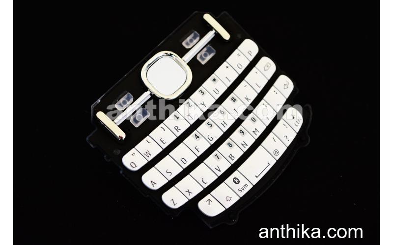 Nokia Asha 200 201 Tuş Original Keypad White New