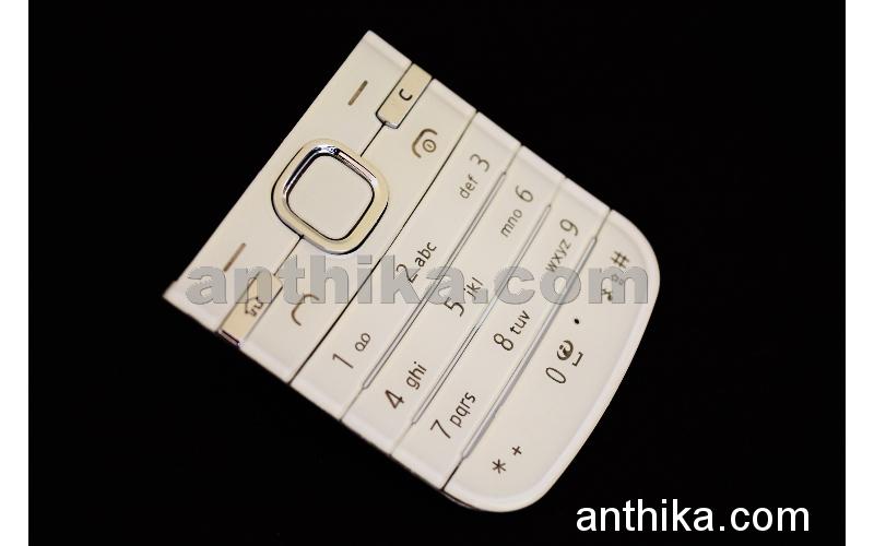 Nokia 6730 Classic Tuş Original Keypad White New