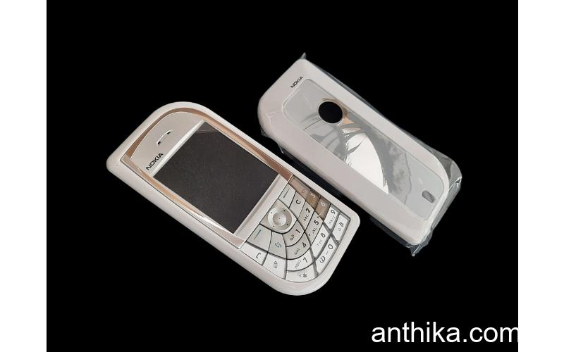 Nokia 7610 Kapak Tuş Original Xpress on Cover and Keypad White New