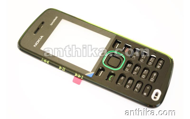 Nokia 5220 Kapak Tuş Original Front Cover Lens Keypad Green New 0252586