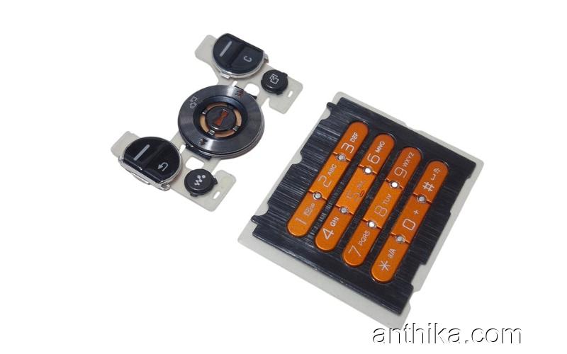 Sony Ericsson W580 W580i Tuş Orjinal Keypad Black Orange New