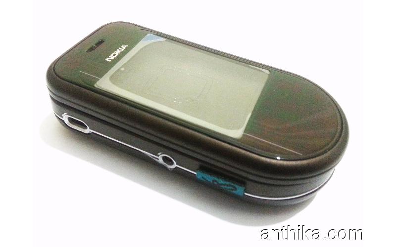 Nokia 7370 Kapak Kasa Tuş Orjinal Kalitesinde Full Housing Brown