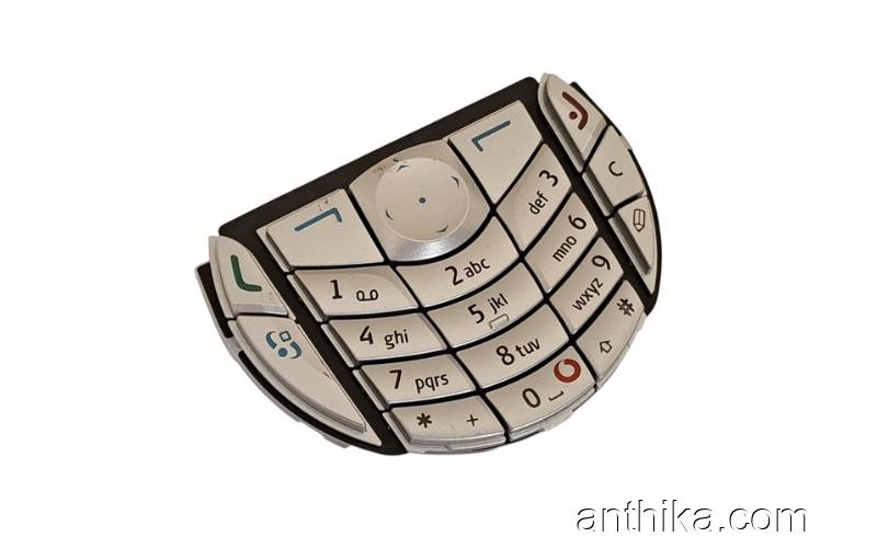 Nokia 6630 Tuş Original Keypad Silver New with Vodafone Logo