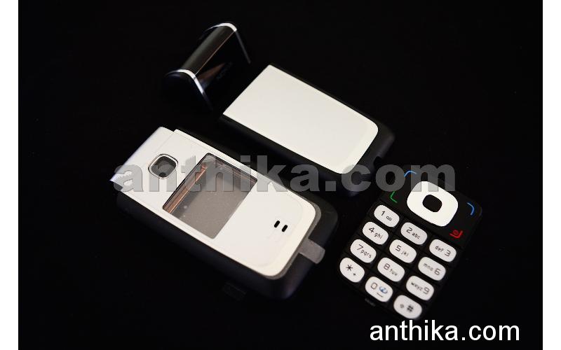 Nokia 6125 Kapak Tuş Original Cover Set Black Silver New