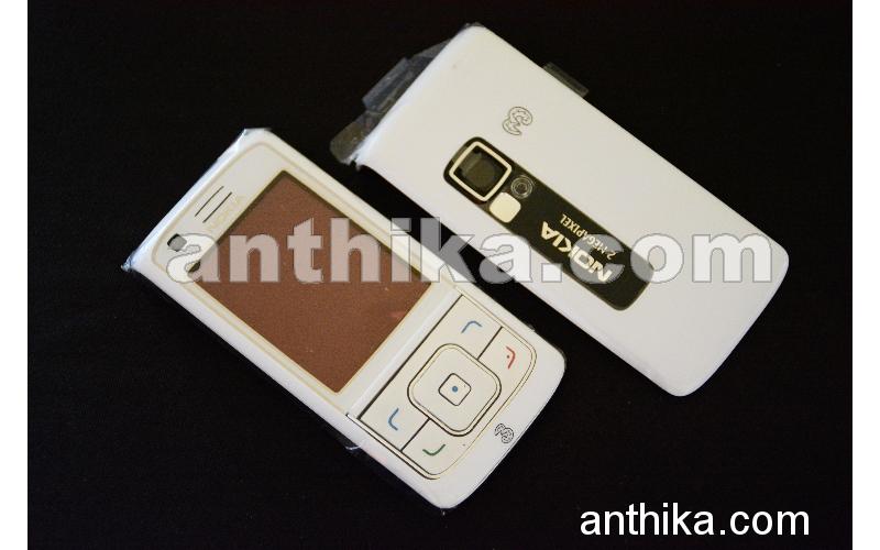 Nokia 6288 Kapak Tuş Original Xpress On Cover and Keypad White New