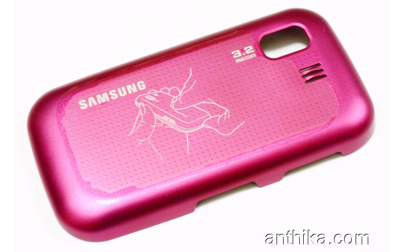 Samsung B5722 Kapak Orjinal Battery Cover Pink New GH98-15394A