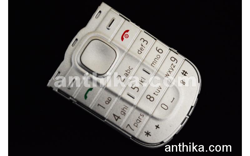 Nokia 1202 Tuş High Quality Keypad Silver New