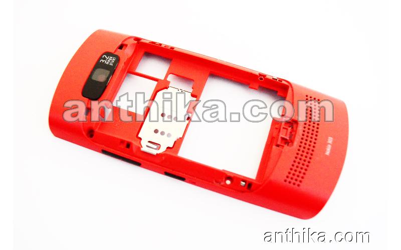 Nokia Asha 303 Kasa Original Middle Cover Red Used