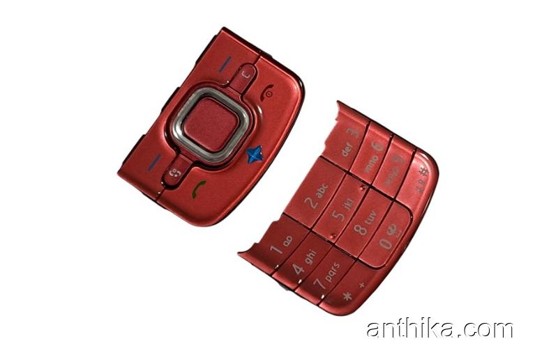 Nokia 6210 Navigator Tuş Orjinal Kalitesinde Keypad Red New