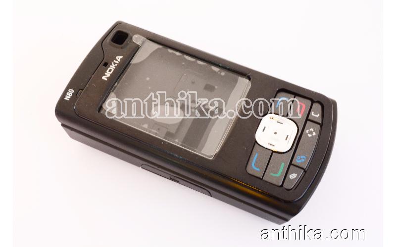 Nokia N80 Kapak Kasa Tuş Orjinal Kalitesinde Full Housing Black New