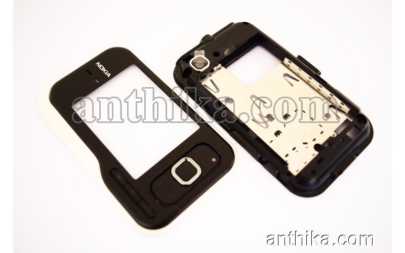 Nokia 6760 Slide Kapak Kasa Original Front Cover Middle Cover Black New