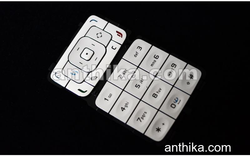 Nokia N75 Tuş Original Keypad Silver New