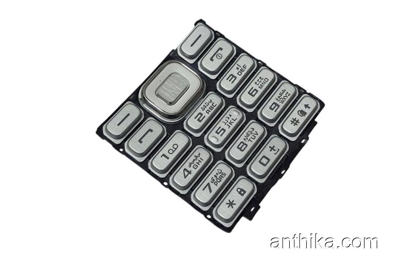 Samsung B360 Tuş High Quality Keypad Silver New
