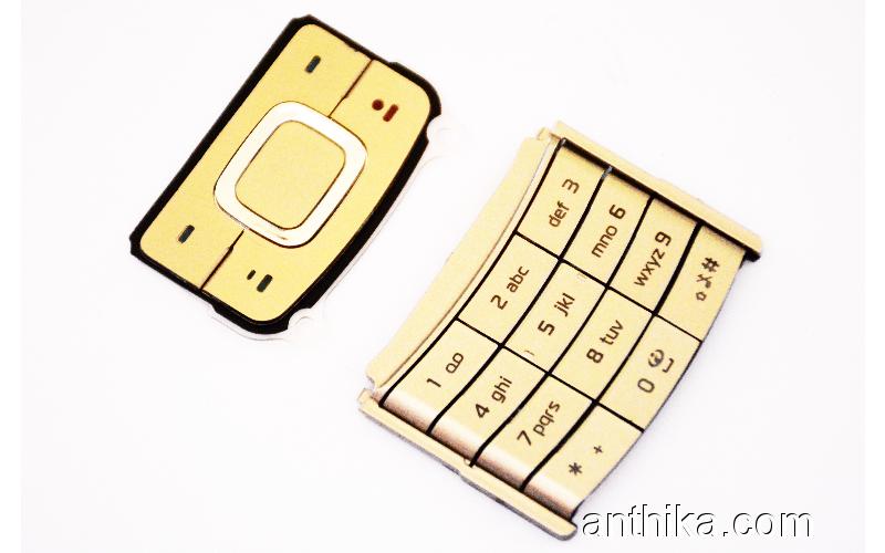 Nokia 6500 Slide Tuş A++ Kalite Keypad Gold New