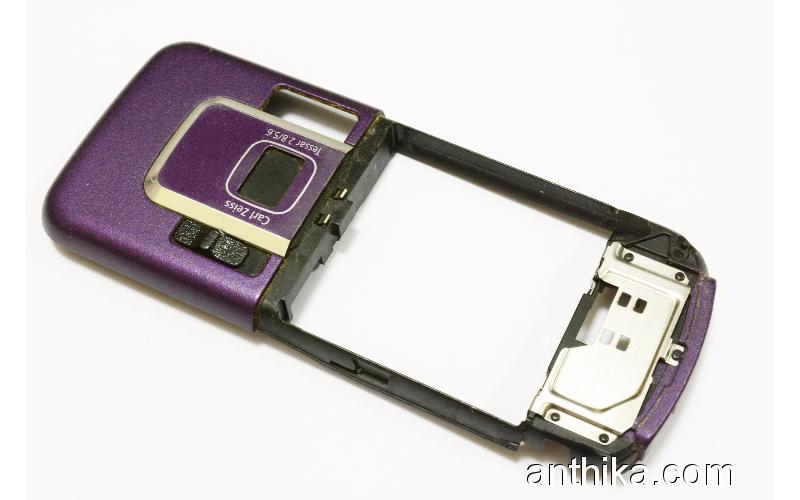 Nokia 6220 Classic Orta Kasa Orjinal Middle Frame Purple 0252434