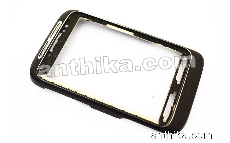 HTC Wildfire S Kapak Original Front Cover Black Used