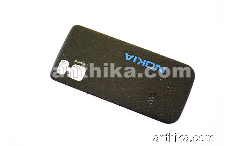 Nokia 5610 XpressMusic Kapak Original Battery Cover Black Blue Used