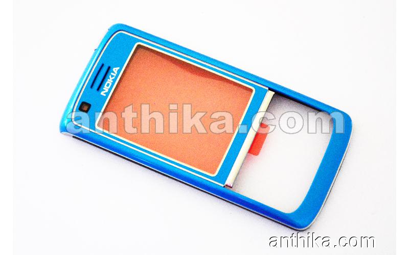 Nokia 6288 Kapak Original Front Cover Blue New