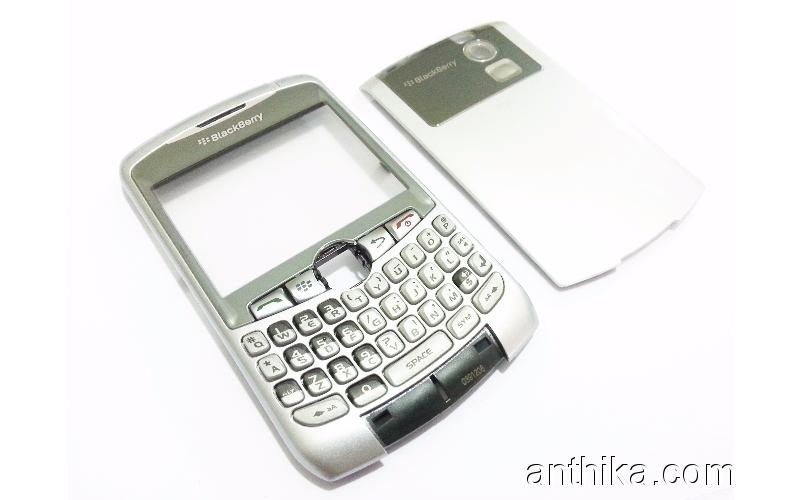 Blackberry 8320 Curve Kapak Tuş KVK Depodan Cover Silver