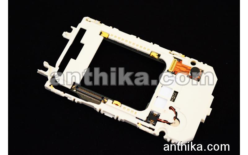 Nokia 7390 Ekran Çerçeve Original Upper C-Cover White New 0256608