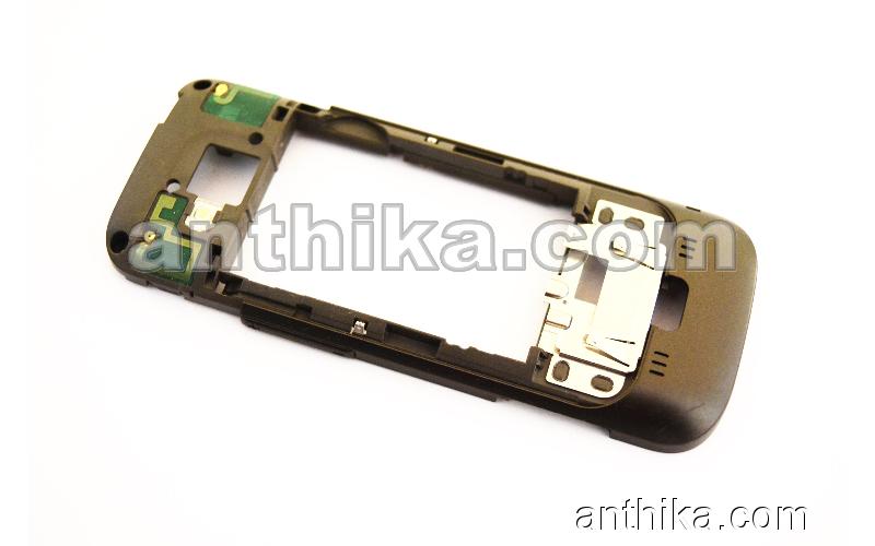 Nokia C5 C5-00 Kasa Orjinal Middle Cover Frame Grey Used