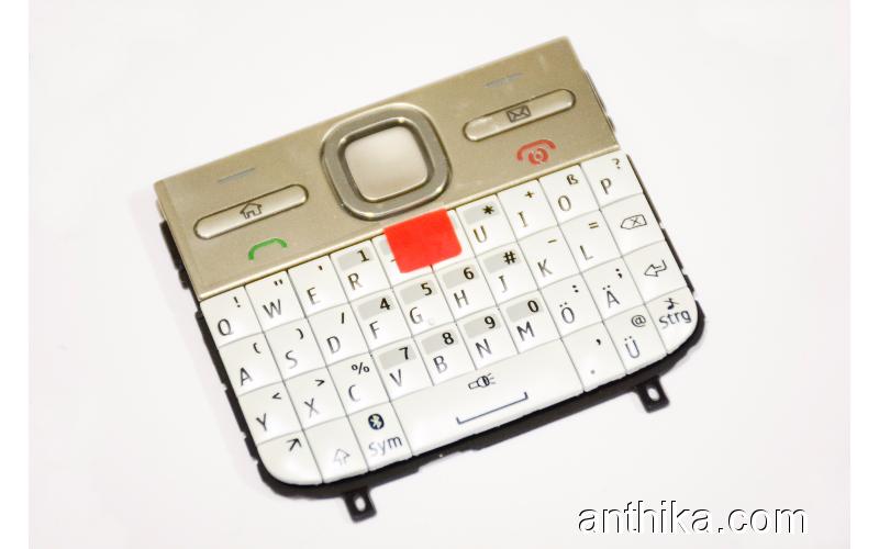 Nokia E5-00 Tuş Orjinal Keypad White New-18 Adet