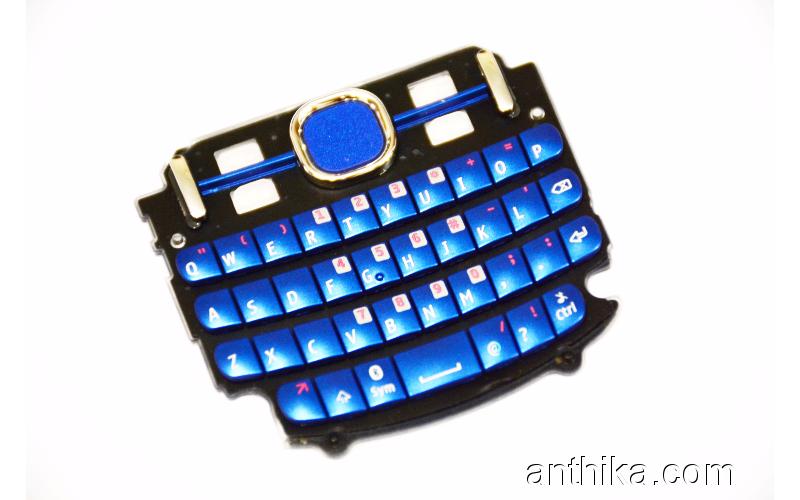 Nokia 200 Asha Tuş Orjinal Keypad Blue New