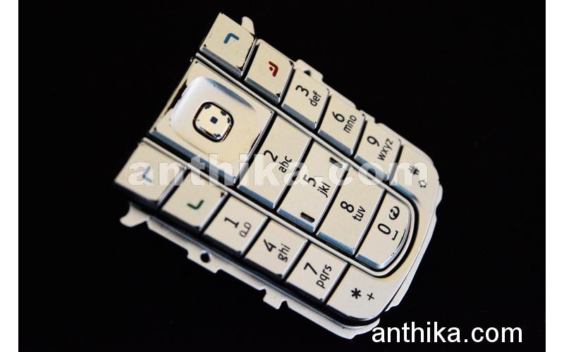 Nokia 6230i Tuş Original Keypad Silver Used-3