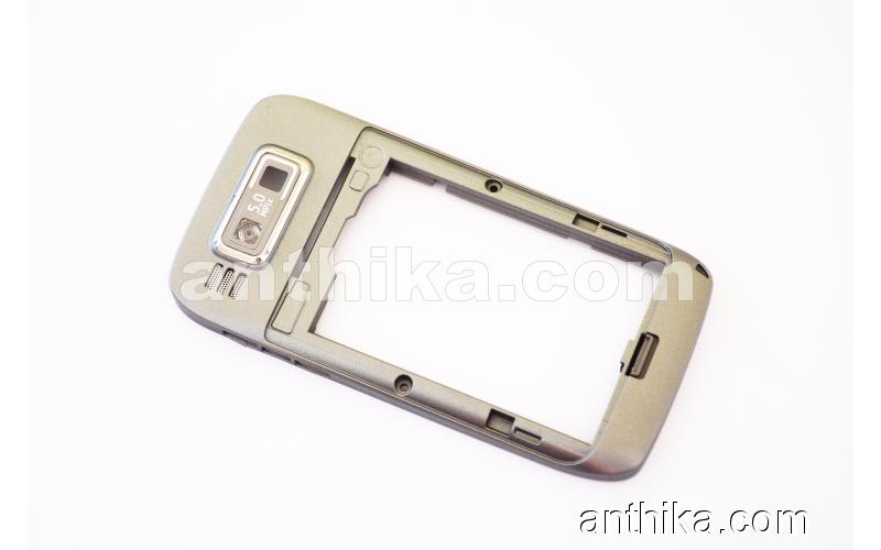 Nokia E72 Kasa Buzzer Soket Flex Original Middle Cover Silver Used