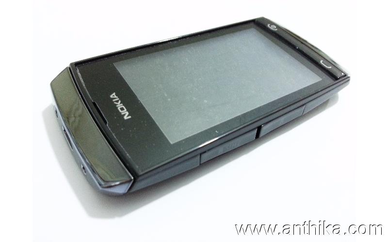 Nokia Asha 305 306 Kasa Kapak Full Housing Black