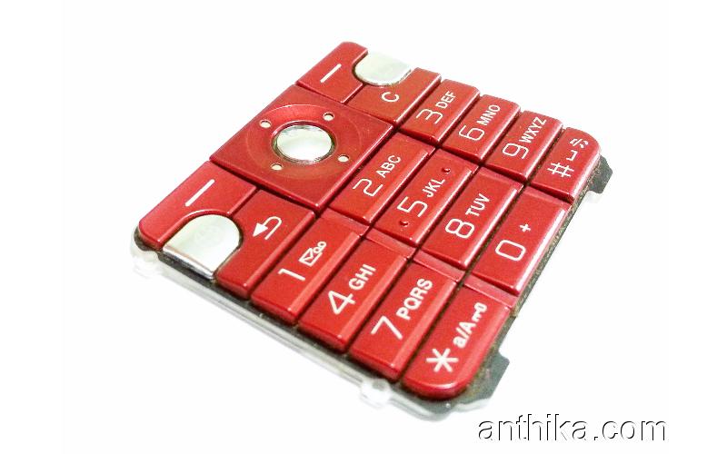 Sony Ericsson K530 Tuş Orjinal Keypad Red