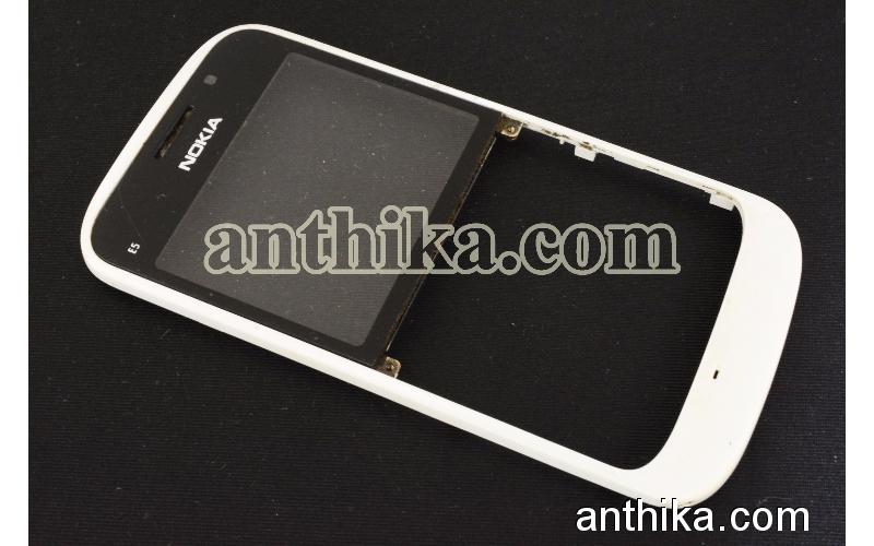 Nokia E5 E5-00 Kapak Orjinal Front Cover White Used 0257085