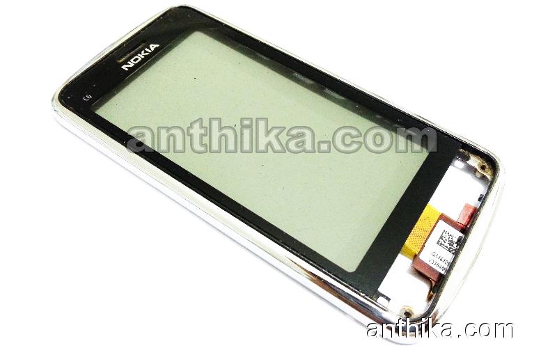 Nokia C6-01 Dokunmatik Original Digitizer Touchscreen Silver Used