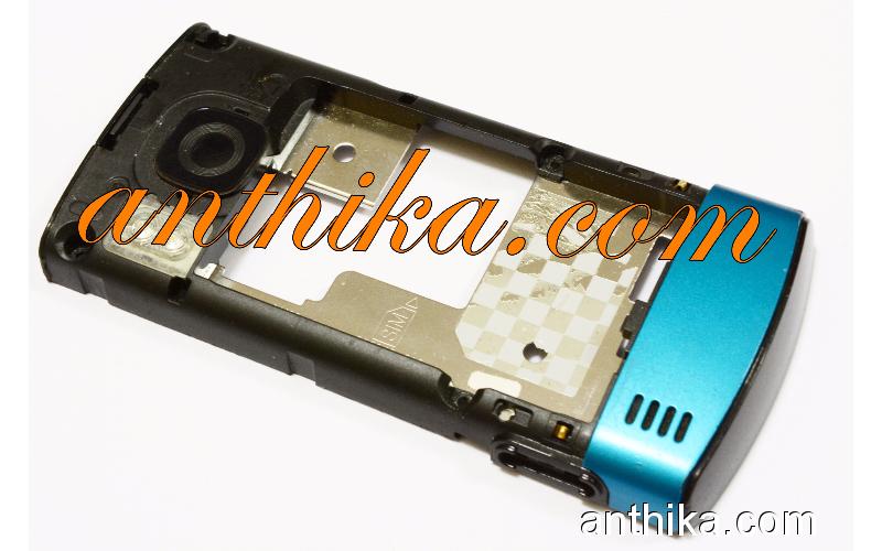 Nokia 6700 Slide Kasa Orjinal Middle Cover Frame Blue Used