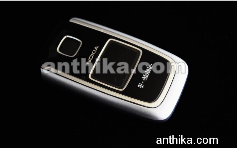 Nokia 6101 Kapak Original Front Cover Silver Black New T-Mobile