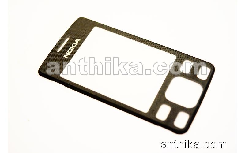 Nokia 6300 Lens Cam Original Lcd Display Glass Carbon New