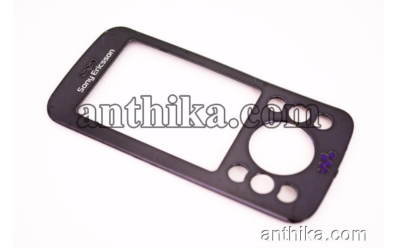 Sony Ericsson W395 W395i Kapak Original Front Cover Black Used 1216-9352