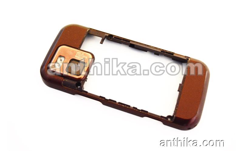 Nokia N97 Mini Kasa Original Middle Cover Brown Used